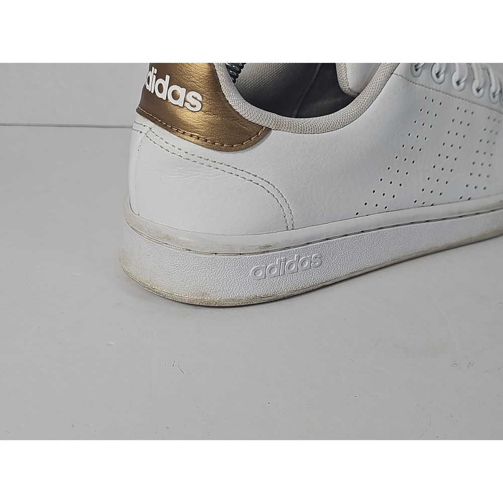 adidas Women's Advantage Sneaker 9.5‎ White Copper Metallic - Picture 10 of 16